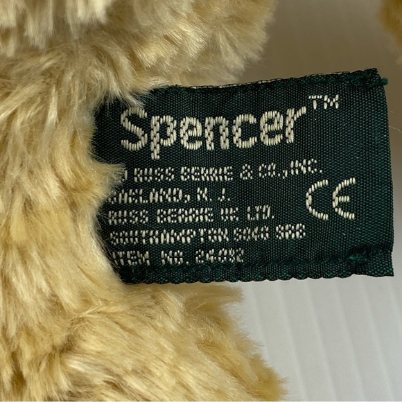 Russ Spencer Teddy Bear Plush Appox 7 inches - Picture 7 of 12